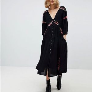 Free people day glow midi dress
